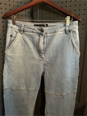 Wildfang Light Blue High-Rise Utility Jeans